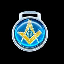 Vintage Masonic Freemason Compass with G Blue & Gold Design Clip picture