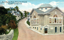 C. 1910 First Baptist Penn Memorial Church Eureka Springs Vintage Postcard P218 picture