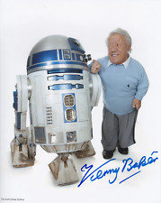 Kenny Baker 10x8 signed in Blue Star Wars picture