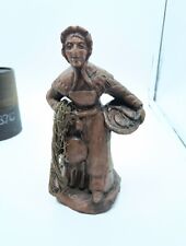 Vintage Hand Carved Figurine Woman, 8