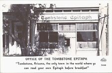 RPPC Tombstone Arizona Office of the Epitaph Newspaper 1940s picture