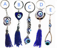 5 of  Blue Hamsa Evil Eye key chain ring amulet hanging ornament for protection picture