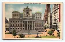 Postcard December 1947 New York Borough Hall Brooklyn, N.Y.  picture