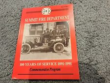 1991 Summit Fire Department Summit New Jersey Comm. Program History picture