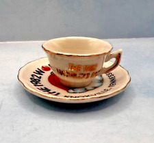 1982 Worlds Fair Small Cup & Plate Knoxville TN Decorative Memorabilia Miniature picture