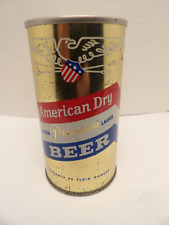 AMERICAN DRY STRAIGHT STEEL PULL TAB BEER CAN #34-12 NEW JERSEY picture