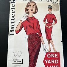Vintage 1960s Butterick 9475 Blouse + Skirt Coordinates Sewing Pattern 16 UNCUT picture