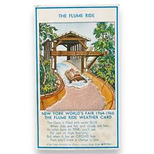 The Flume Ride Weather Card - New York World's Fair (1964/5) picture