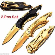 MTECH Sports Spring Assisted Knives w/Gold Titanium Coated Blade SET (Limited Ed picture