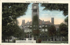 1926 Muskegon,MI Hackley School Michigan The Heyboer Co. Antique Postcard picture