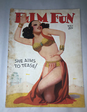 May 1938 Film Fun Magazine Pinup Pulp She Aims To Tease Cover Vintage Girl Photo picture