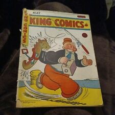 King Comics #109 golden age 1945 phantom Mandrake Popeye flash Gordon WW2 era picture