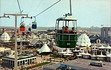 Postcard Riding The Swiss Sky Ride at the World's Fair, New York City picture