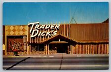 Postcard Trader Dicks South Sea Island Restaurant Sparks Nevada A3 picture