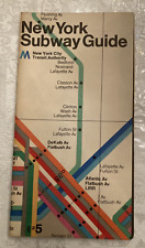 1972 New York Subway Map MINT Massimo Vignelli Museum of Modern Art 2nd Version picture