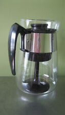 Vintage Clear Glass 6 Cup Corning Ware Coffee Carafe Lines Retro COMPLETE picture