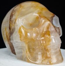 Golden Healer Skull Carving Crystal Large Big Huge Gemstone picture