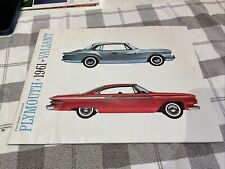 Original 1961 Plymouth & Valiant Dealership LARGE Sales Brochure picture