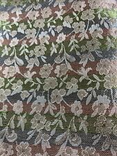 1960’s Bridal Brocade Floral 7 Yards 48” Wide Wedding Prom Formal Wear 🌸 picture