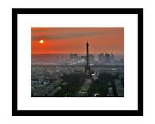 Eiffel Tower 8x10 photo print Paris France sunset image French decor picture