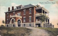 Independence Kansas KS Hospital 1909 Lafontaine Postcard D23 picture