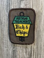 Vintage Arthur Treacher’s Fisn N’ Chips Patch 2.5'' x 3.5'' picture