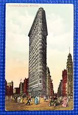 Vintage c1915 Flatiron Building New York City NY Postcard picture