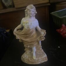 Antique Gebruder Heubach Bisque Porcelain Dancing Girl Figurine picture