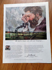 1959 John Hancock Insurance Ad Alexander Graham Bell Telephone picture