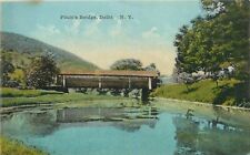 Postcard C-1910 Delhi New York Fitch's covered Bridge Tucoulat NY24-2954 picture