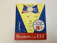 Vintage Presidents of the USA Advertising Tip Top Bread Promotional 1951 USA picture