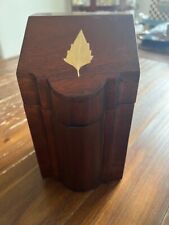 Georgian Style Knife Box by Selamat Designs Wooden leaf motif or Vintage Humidor picture