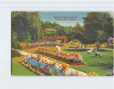 Postcard Empress Hotel Gardens Victoria BC Canada picture