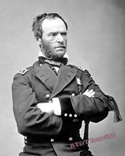 1865 Portrait Civil War General William Tecumseh Sherman  8x10 Photo picture