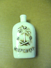 SOUTH CAROLINA DISPENSARY CERAMIC FLASK 1970'S 5-1/4 TALL COMMERATIVE BOTTLE picture