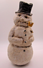 Debbee Thibault The Hearty Snowman Chalkware Christmas Figurine Lim Ed 557/2500 picture
