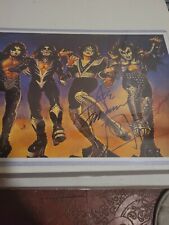 ace frehley And Gene Simmons  Signed 11×17 Kiss picture