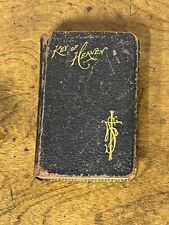 Antique 1907 Mini Pocket Size Leather Key Of Heaven 3.5” x 2 1/4” ~Very Frail~ picture