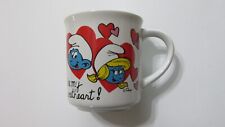 Vintage Smurf Mug Wallace Berrie & Co. Inc. 1982 Made in Korea picture