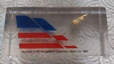 Rare Grumman F-14D Paperweight Acceptance Ceremony March 23 1990 picture