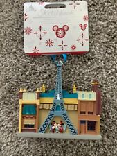 Disney Parks Epcot France Mickey Minnie Eiffel Tower Christmas Ornament New picture