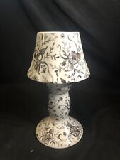 Vintage Michal Sparks’ Porcelain Candle Pedestal In ‘Midnight Magic’ Pattern picture