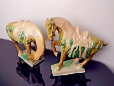 Chinese Sancai Glazed Tang Dynasty Style Vintage War Horse Figures 9