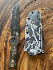 Custom Handmade Montana Territory Vigilante Tactical Knife with Kydex Holster picture