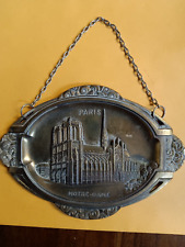Vintage/Rare Paris Notre Dame Wall Hanging-Brass picture