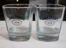 Set of 2 Jack Daniels Tennessee Tumbler Whiskey Glasses Old No 7 Brand Whisky picture