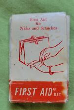 Vintage  Emergency First Aid Travel Kit,  first aid guide, antiseptic, bandaid picture