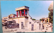 Crete The Minoan Palace Of Knossos 1960's Unused Vintage Postcard picture
