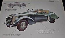 BEAUTY ~ Lagonda V12 Automobile Car Illustrated Collectible Article Print ~ NICE picture