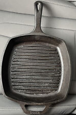 Vintage Lodge Square Griddle Cast Iron Large Skillet Grill Pan  USA made 8SGP3 picture